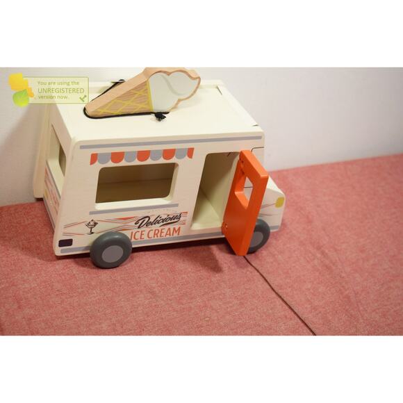 Hearth & Hand with Magnolia Toy Ice Cream Truck with Bear Pal - Picture 5 of 8